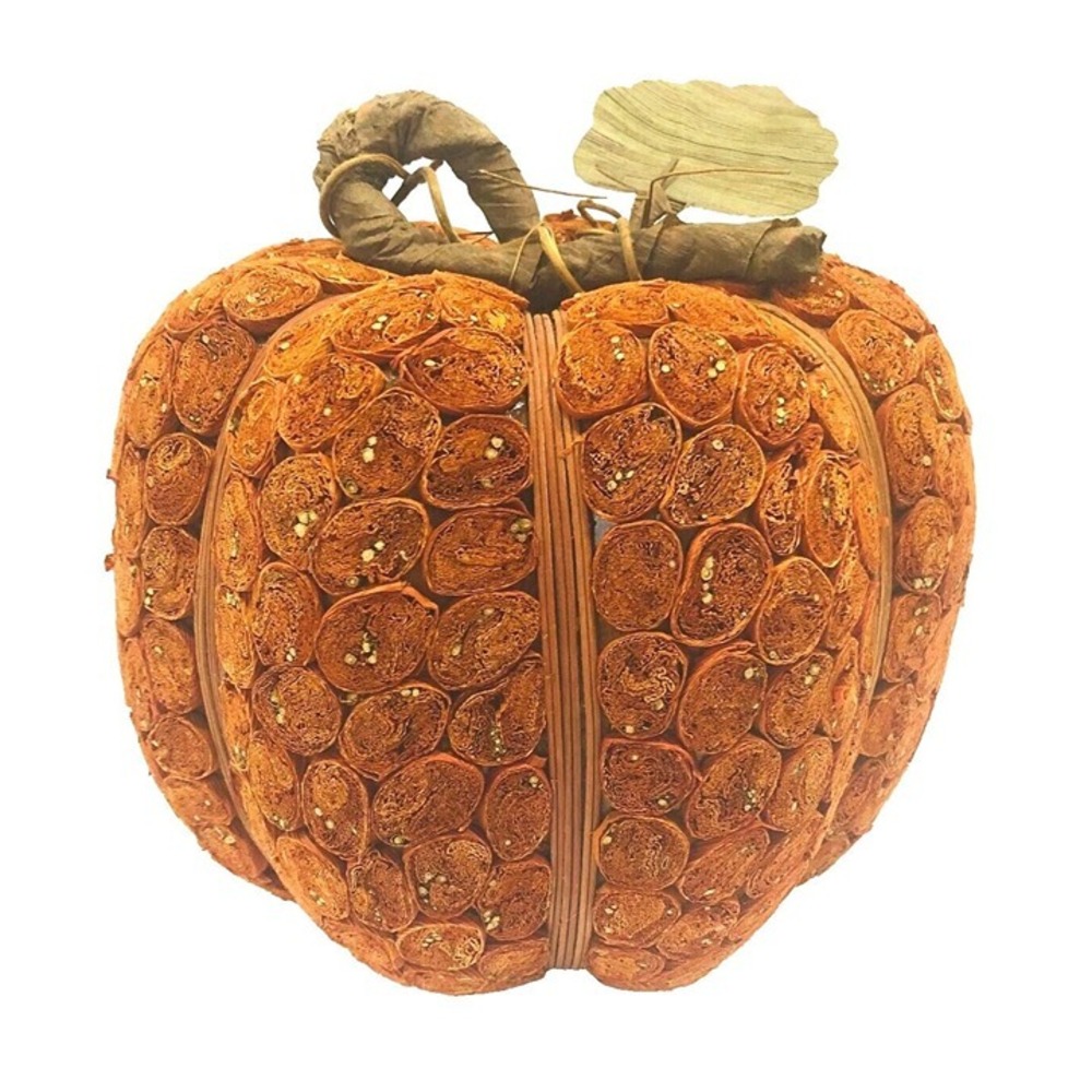 Pumpkin Table Decor Fall Autumn Harvest Thanksgiving Dried Pods Leaf 8x10 Unique